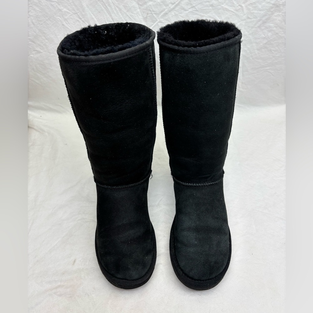UGG Black Classic Tall Boots women’s size 8 - Picture 4 of 9